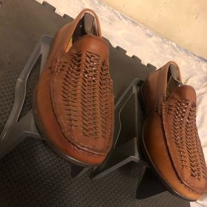 FLORSHEIM DRAFT WOVEN DRIVER COGNAC SZ 11.5